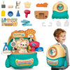 Pet Care Play Set Doctor Kit – 16 PCS Vet Toy with Puppy Carrier & Backpack