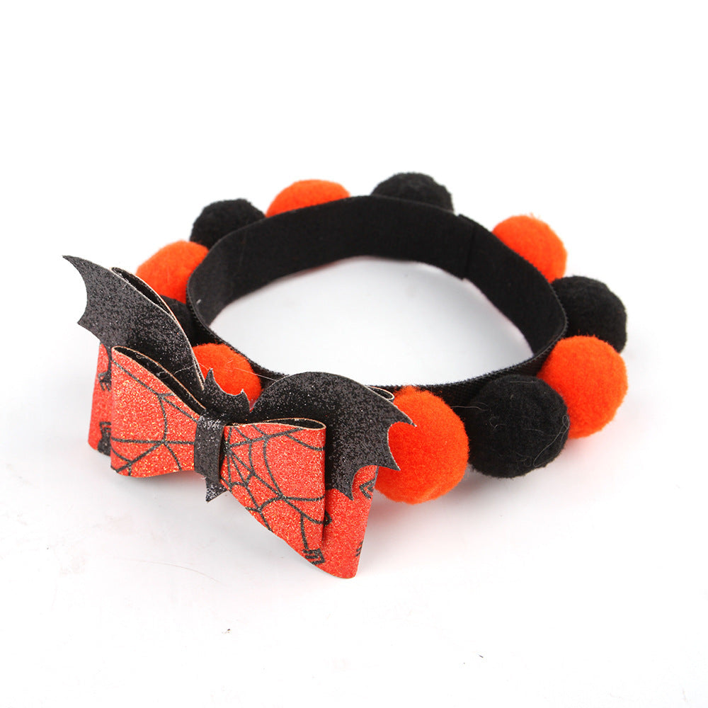 Pupvex Halloween Pumpkin Pet Collar  Cat  Dog