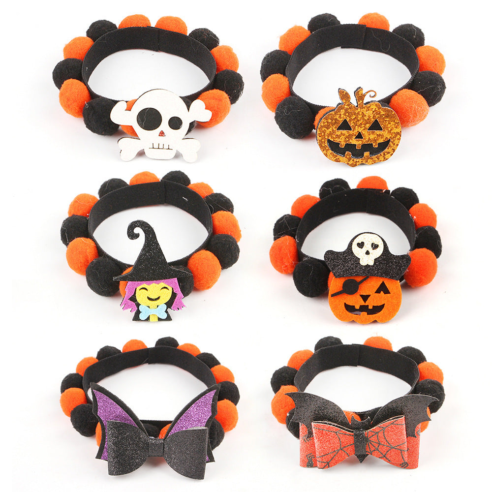 Pupvex Halloween Pumpkin Pet Collar  Cat  Dog