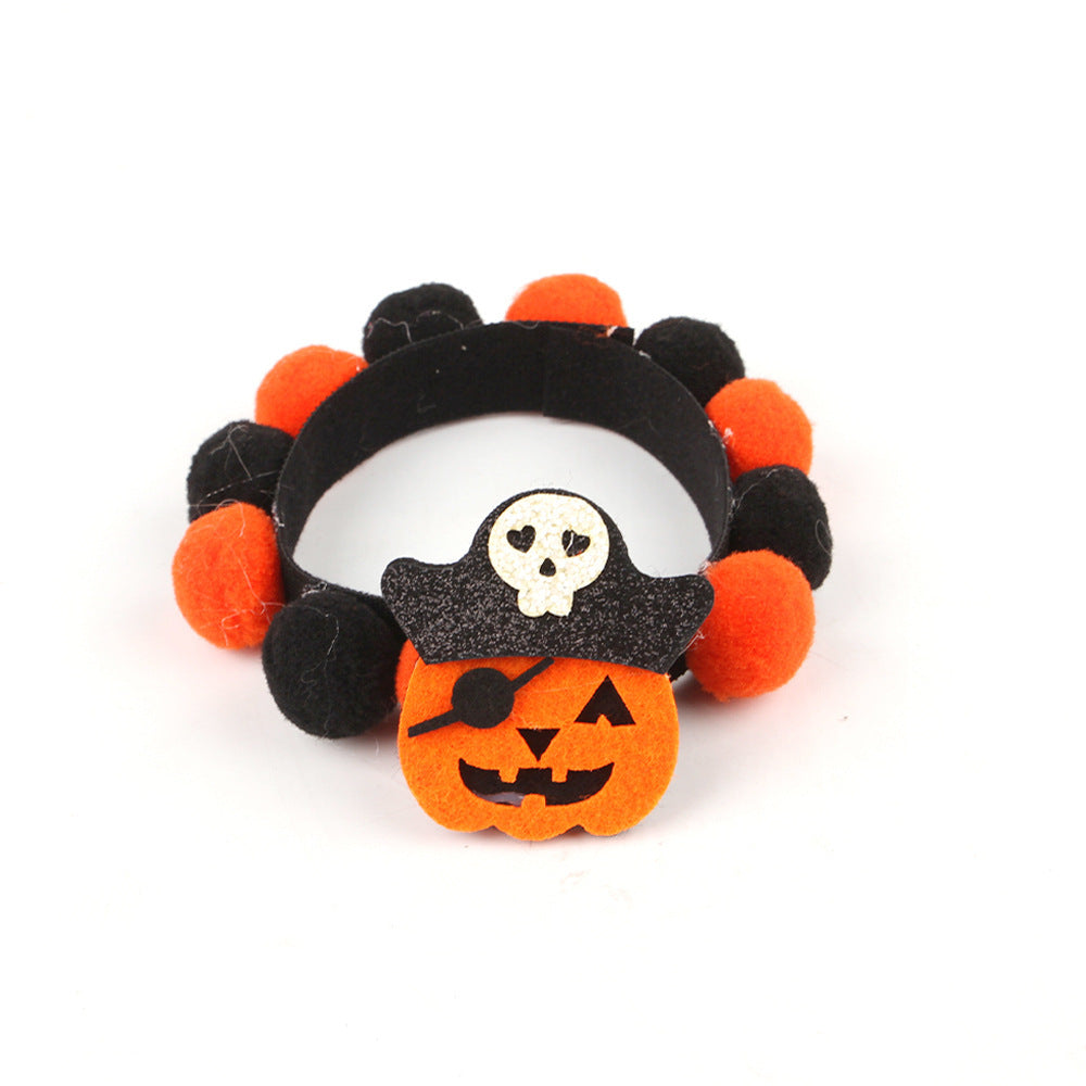 Pupvex Halloween Pumpkin Pet Collar  Cat  Dog