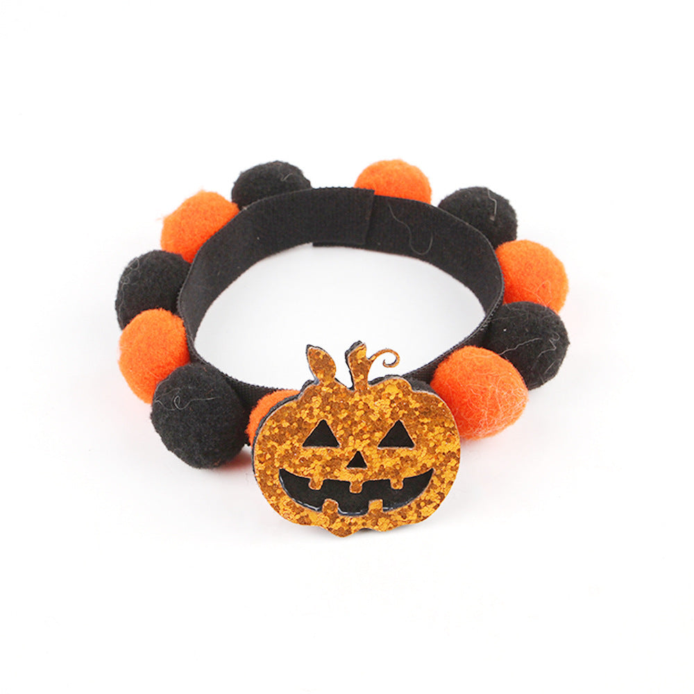 Pupvex Halloween Pumpkin Pet Collar  Cat  Dog